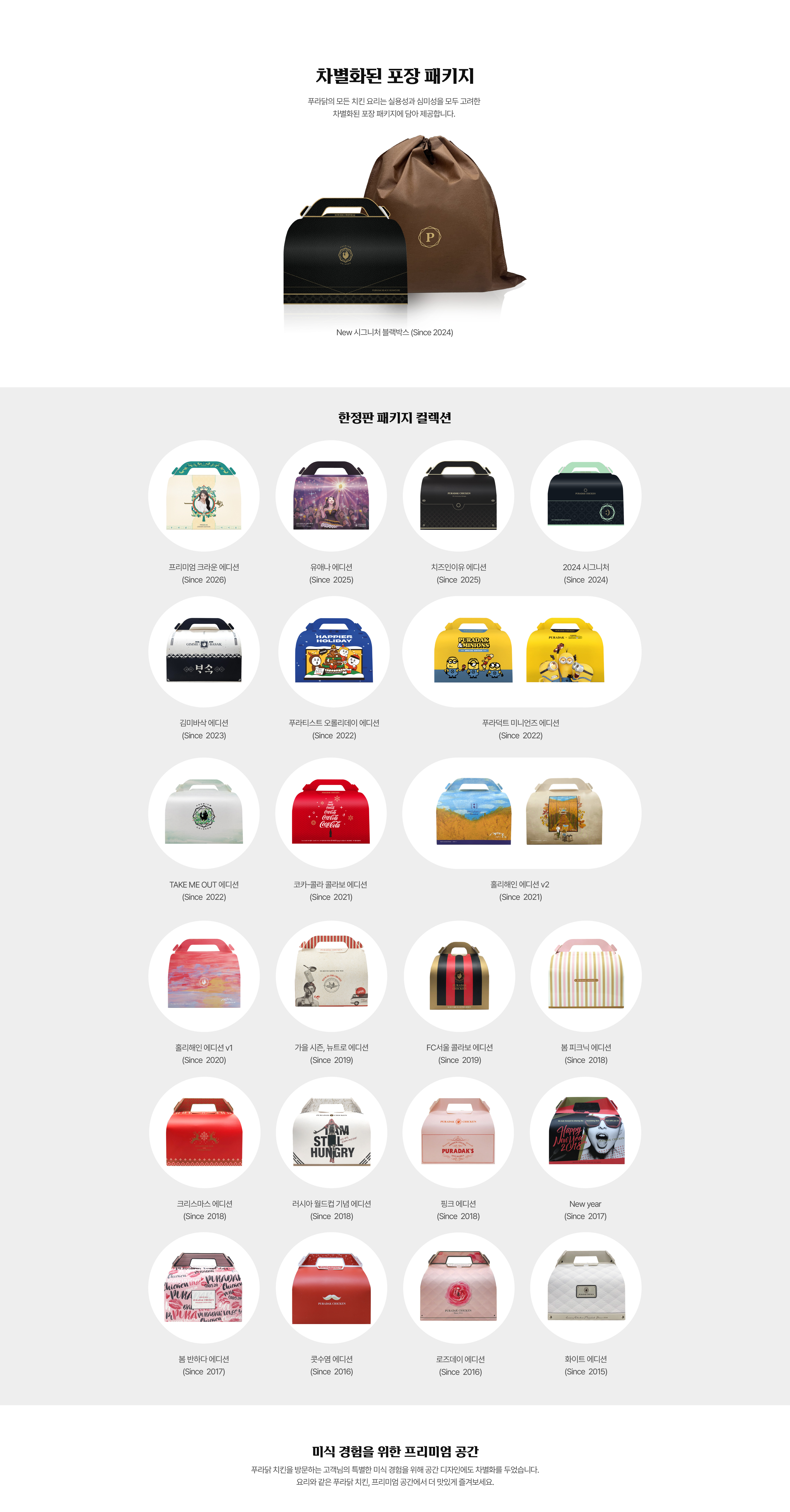 명품치킨 푸라닭 더스트백